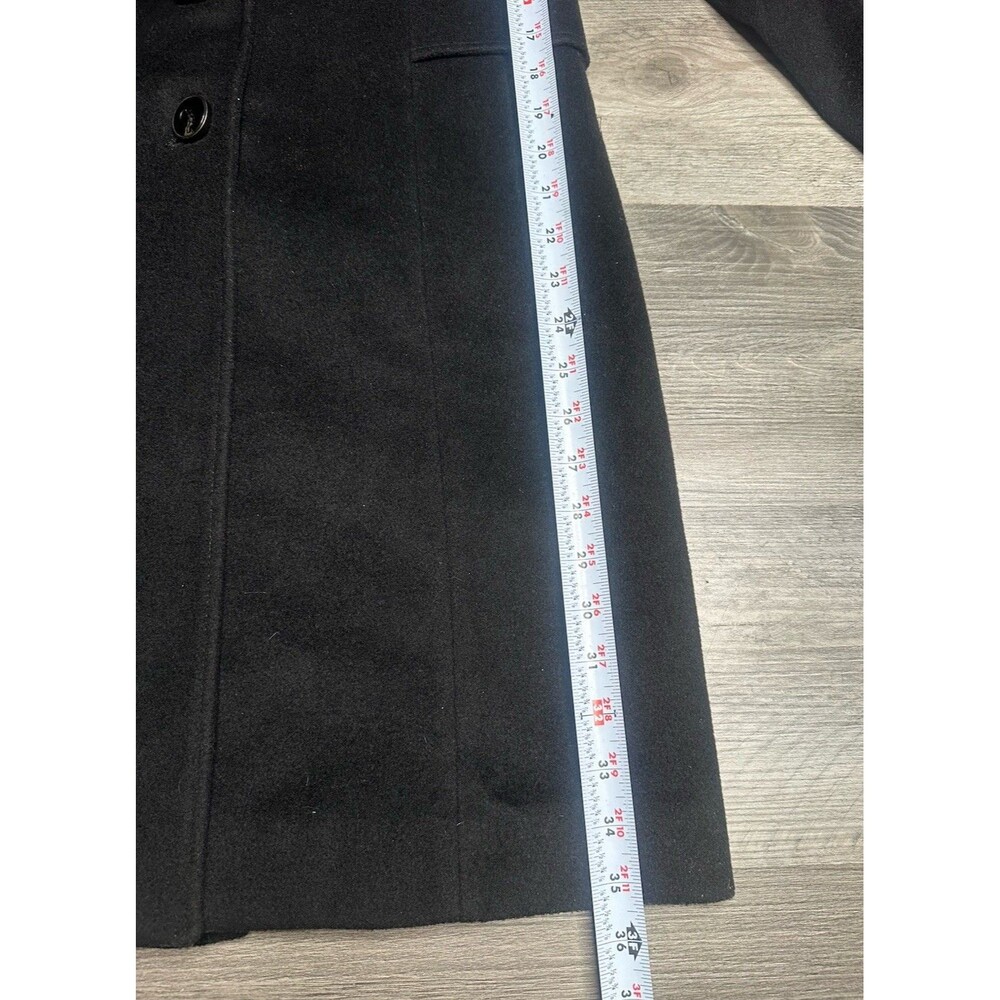 Jones New York Wool Blend Tailored Mid Length Walker Dress Coat Black Women’s/ 8 - Picture 7 of 8